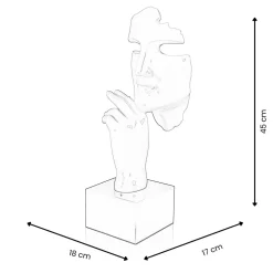 Statues & Sculptures Figurative|Table Top-Phantom Diva 45cm Gold Resin Indoor Sculpture