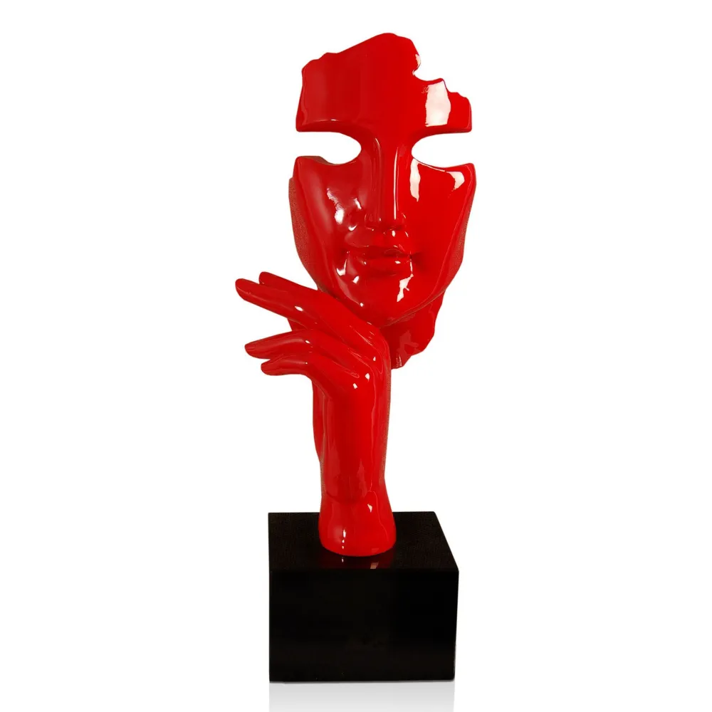 Statues & Sculptures Figurative|Table Top-Phantom Diva 45cm Red Resin Indoor Sculpture