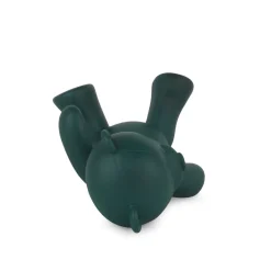Statues & Sculptures Table Top|Animals-Playful Bear 15cm Green Resin Indoor Sculpture