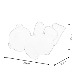 Statues & Sculptures Table Top|Animals-Playful Bear 15cm Green Resin Indoor Sculpture