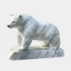 Statues & Sculptures Wildlife|Contemporary-Polar Bear 50cm White Marble Garden Statue v1