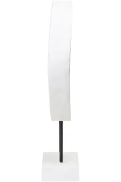Statues & Sculptures Table Top|Abstract-Polar Perfection 43cm White Wood Indoor Sculpture