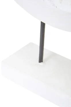 Statues & Sculptures Table Top|Abstract-Polar Perfection 43cm White Wood Indoor Sculpture