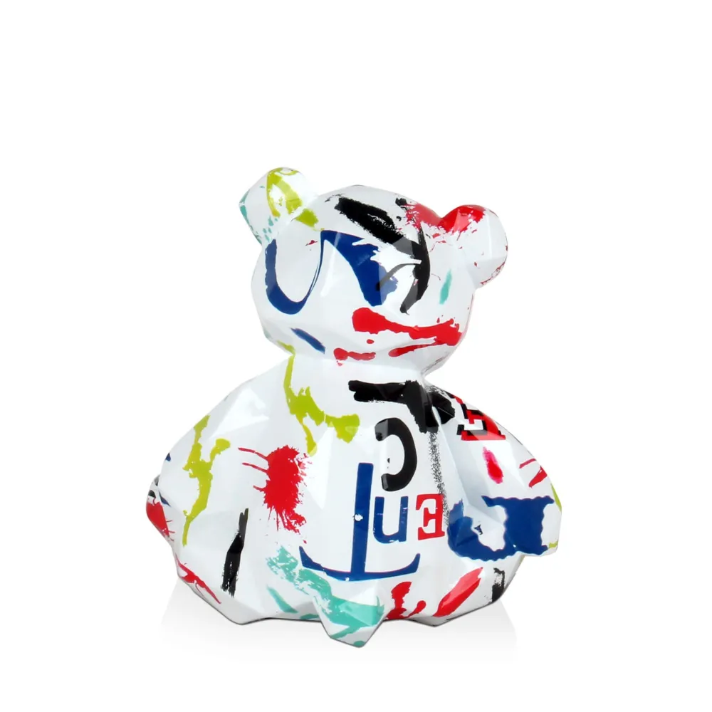 Statues & Sculptures Low Poly|Table Top-Polygon Bear 20cm Abstract Resin Indoor Sculpture