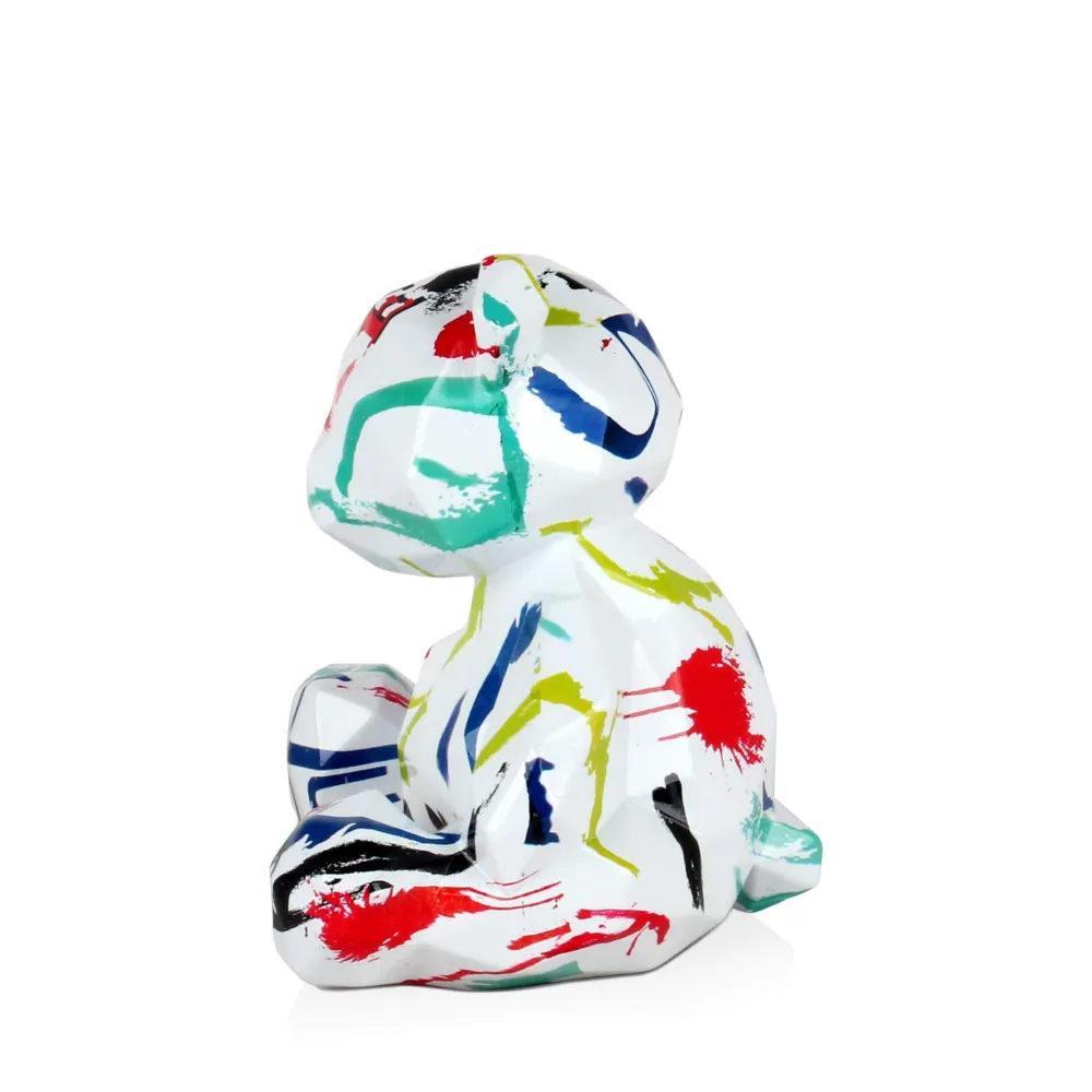 Statues & Sculptures Low Poly|Table Top-Polygon Bear 20cm Abstract Resin Indoor Sculpture