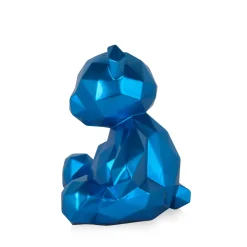 Statues & Sculptures Table Top|Low Poly-Polygon Bear 30cm Blue Resin Indoor Sculpture