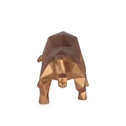 Statues & Sculptures Table Top|Low Poly-Polygon Bull 25cm Bronze Resin Indoor Sculpture