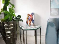 Statues & Sculptures Table Top|Graffiti-Polygon Gorilla 30cm Graffiti Resin Indoor Sculpture