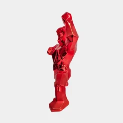 Statues & Sculptures Table Top|Floor Standing-Polygon Gorilla 50cm Red Resin Indoor Sculpture
