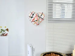 Statues & Sculptures Low Poly|Wall Art-Polygon Love 26cm Multicolour Resin Wall Sculpture