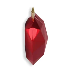 Statues & Sculptures Table Top|Low Poly-Polygon Love 31cm Red Resin Wall Sculpture