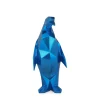Statues & Sculptures Table Top|Low Poly-Polygon Penguin 35cm Blue Resin Indoor Sculpture