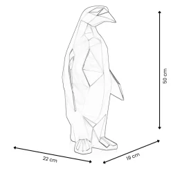 Statues & Sculptures Table Top|Low Poly-Polygon Penguin 50cm Gold Resin Indoor Sculpture