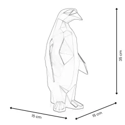 Statues & Sculptures Table Top|Low Poly-Polygon Penguin 35cm Multicolour Resin Indoor Sculpture