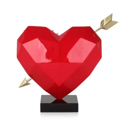 Statues & Sculptures Table Top|Low Poly-Polygon Pure Love 36cm Resin Indoor Sculpture