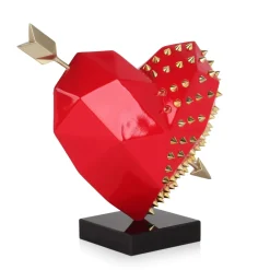 Statues & Sculptures Table Top|Low Poly-Polygon Pure Love 36cm Resin Indoor Sculpture