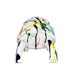 Statues & Sculptures Table Top|Low Poly-Polygon Turtle 21cm Multicolour Resin Indoor Sculpture