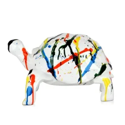 Statues & Sculptures Table Top|Low Poly-Polygon Turtle 21cm Multicolour Resin Indoor Sculpture