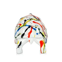 Statues & Sculptures Table Top|Low Poly-Polygon Turtle 21cm Multicolour Resin Indoor Sculpture