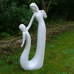 Statues & Sculptures Modern-Pure Love 80cm Modern Marble Resin Garden Statue