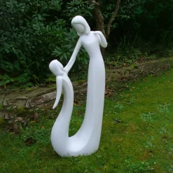 Statues & Sculptures Modern-Pure Love 80cm Modern Marble Resin Garden Statue
