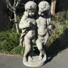 Statues & Sculptures Cherub|Roman-Putti Cherubs 108cm Stone Garden Statue