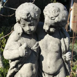 Statues & Sculptures Cherub|Roman-Putti Cherubs 108cm Stone Garden Statue