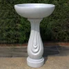 Statues & Sculptures Bird Baths-Redmire Modern Granite Resin Garden Birdbath