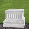 Statues & Sculptures Plinths & Pedestals-Regal 53cm Marble Resin Garden Pedestal