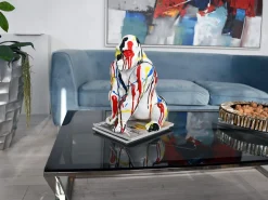 Statues & Sculptures Table Top|Abstract-Regal Orangutan 38cm Multicolour Resin Indoor Sculpture