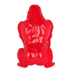 Statues & Sculptures Table Top|Animals-Regal Orangutan 38cm Red Resin Indoor Sculpture