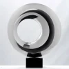 Statues & Sculptures Contemporary|Contemporary-Revolution 88cm Metal Stainless Steel Indoor Sculpture