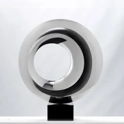 Statues & Sculptures Contemporary|Contemporary-Revolution 88cm Metal Stainless Steel Indoor Sculpture