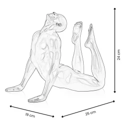 Statues & Sculptures Figurative|Table Top-Rising Core 24cm Anthracite Resin Indoor Sculpture