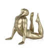 Statues & Sculptures Figurative|Table Top-Rising Core 24cm Gold Resin Indoor Sculpture