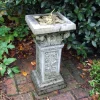 Statues & Sculptures Garden Sundials-Rocco Brass Stone Garden Sundial