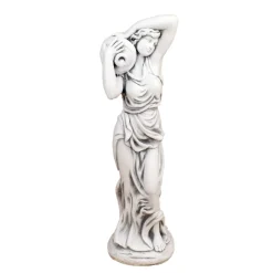 Statues & Sculptures Roman-Roman Goddess with Urn 84cm Stone Resin Garden Statue