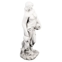 Statues & Sculptures Roman-Roman Goddess with Urns 79cm Stone Resin Garden Statue