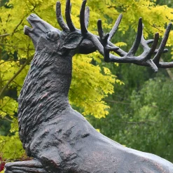 Statues & Sculptures Stags & Deers-Royal Deer 213cm Bronze Metal Garden Statue