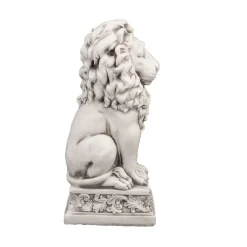 Statues & Sculptures Wildlife|Lions-Royal Lion Antique Stone Garden Statue