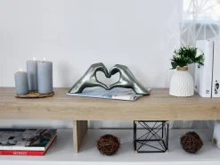 Statues & Sculptures Table Top|Contemporary-Sacred Love 15cm Anthracite Resin Indoor Sculpture