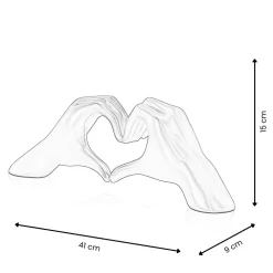 Statues & Sculptures Table Top|Contemporary-Sacred Love 15cm Anthracite Resin Indoor Sculpture