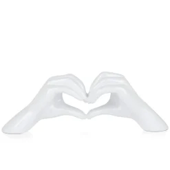 Statues & Sculptures Table Top|Contemporary-Sacred Love 15cm White Resin Indoor Sculpture