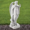 Statues & Sculptures Angel-Saint Michael 58cm Marble Resin Garden Statue