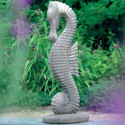 Statues & Sculptures Sealife-Seahorse 94cm Stone Garden Ornament