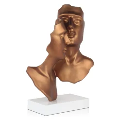 Statues & Sculptures Figurative|Table Top-Secret Lovers 57cm Bronze Resin Indoor Sculpture