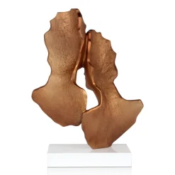 Statues & Sculptures Figurative|Table Top-Secret Lovers 57cm Bronze Resin Indoor Sculpture