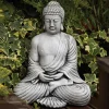 Statues & Sculptures Buddha-Serene Thai Stone Buddha Garden Ornament
