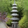 Statues & Sculptures Pagodas-Seven Piece Japanese Pagoda Stone Garden Ornament