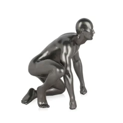 Statues & Sculptures Figurative|Table Top-Shadow Protector 24cm Anthracite Resin Indoor Sculpture